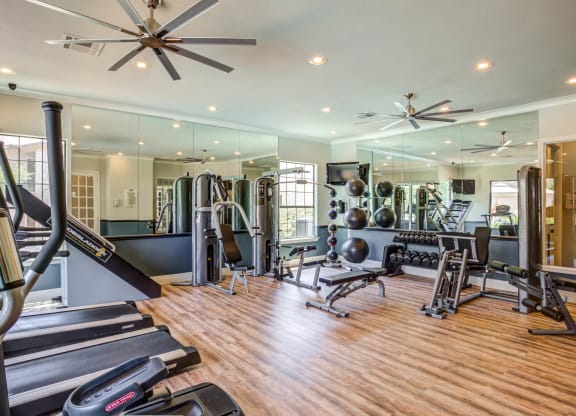 Fitness Center at Park Hudson Place Apartments, Bryan, TX