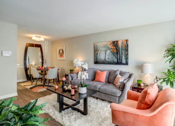 Modern Living Room at The Reserve at City Center North, Houston, 77043