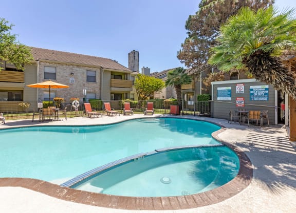 Swimming Pool With Relaxing Sundecks at Turtle Creek Vista, San Antonio, TX