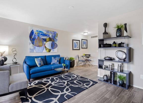 Living Room with Furniture at Verde Apartments, North Tucson