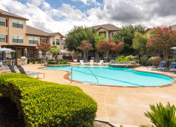 Swimming pool at Park Hudson Place Apartments, Bryan, 77802