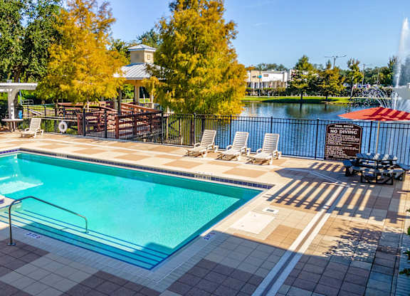Resort Style Pool with Lake View