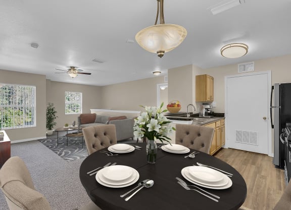 Fully Equipped Eat-In Kitchen