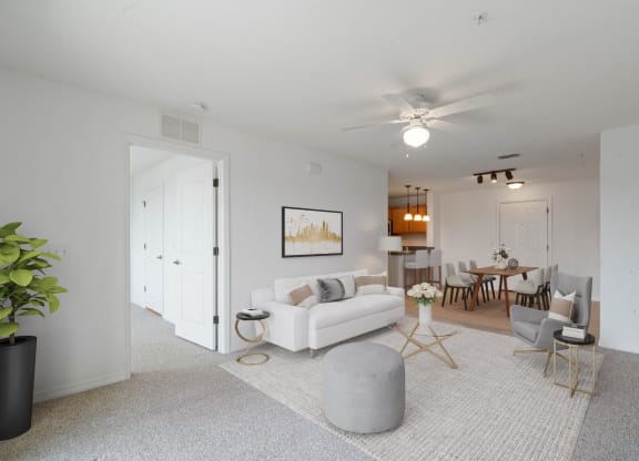Living Room and Dining Room