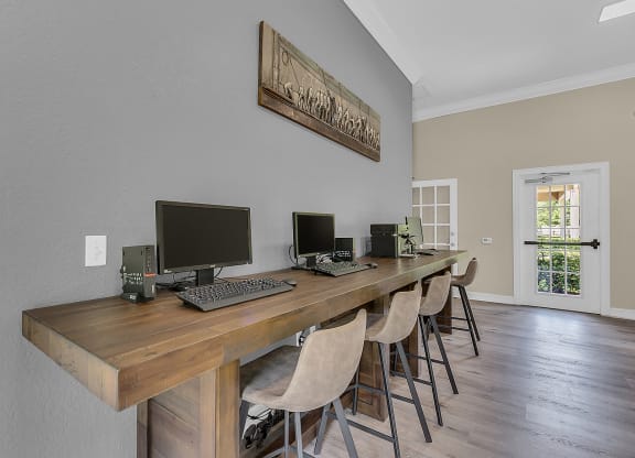 Business Center With Computers