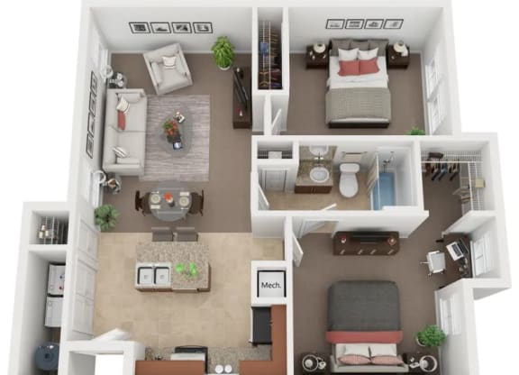 Carriage - Two Bedroom One Bath