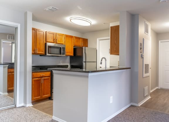 Kitchen with Granite Countertops
