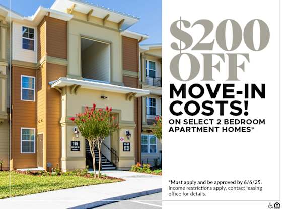 $200 OFF Move-In Costs on Select 2 Bedroom Apartment Homes