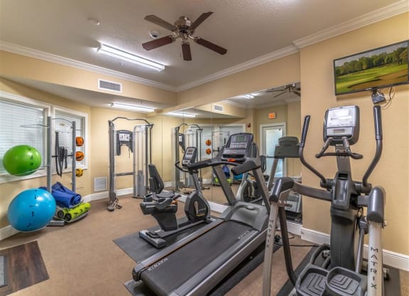 our apartments have a gym with plenty of equipment