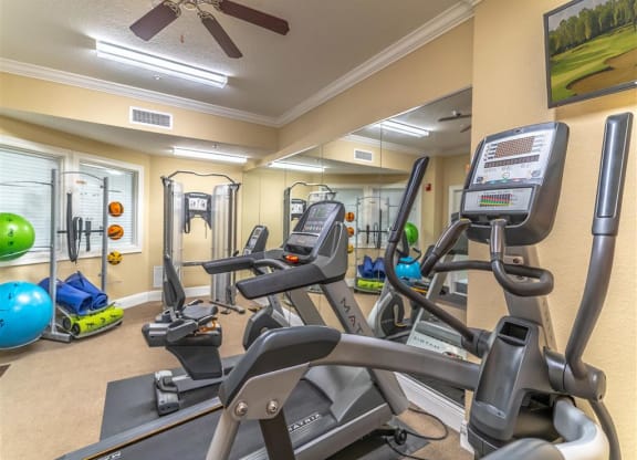 our apartments have a gym with plenty of equipment