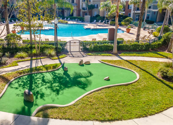 Resort Style Pool and Putting Green