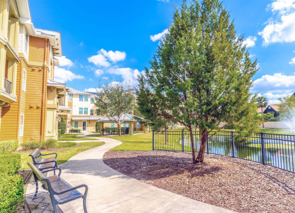 the preserve at ballantyne commons community walkway
