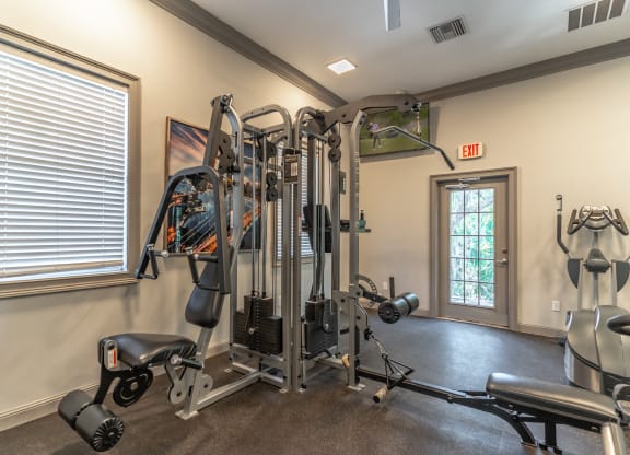 fitness center with equipment