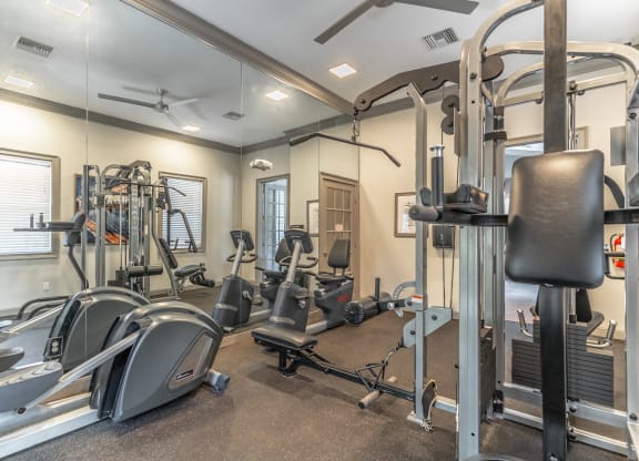 fitness center with equipment