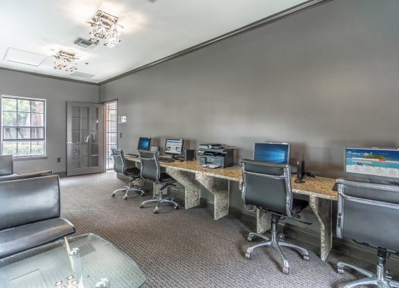 Business Center with comfortable chairs