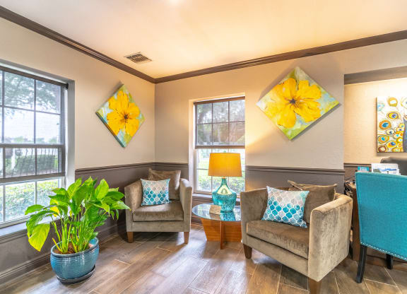 clubhouse area with couches