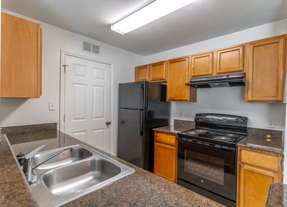 Kitchen with Granite Countertops