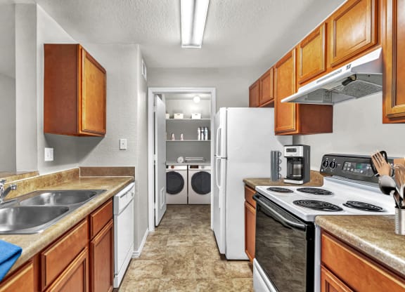 our apartments have a modern kitchen with stainless steel appliances