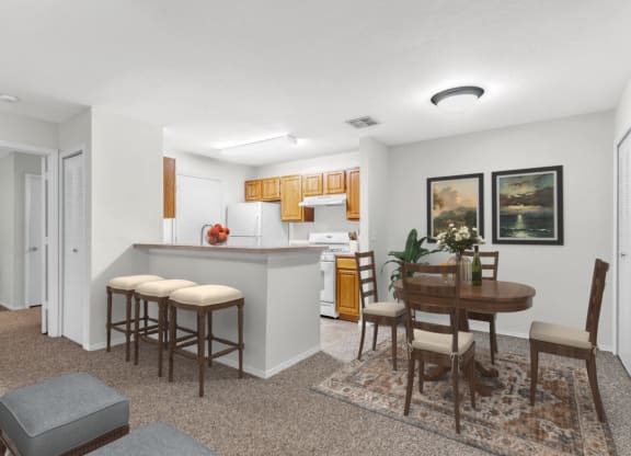 Kitchen and Dining Area