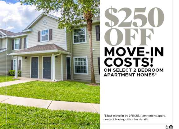 $250 OFF Move-In Costs on Select 2 Bedroom Apartment Homes