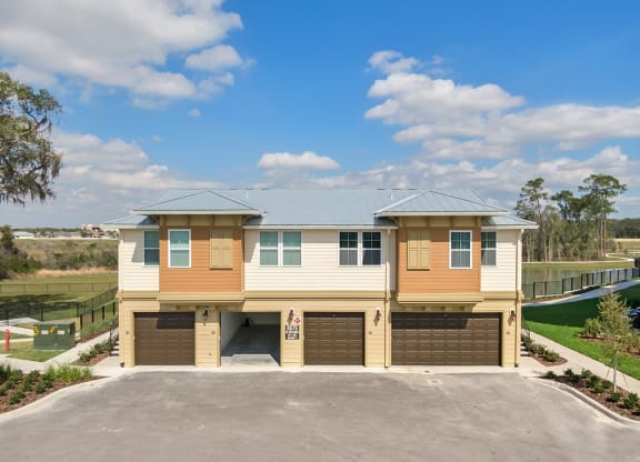 exterior of carriage homes with garages
