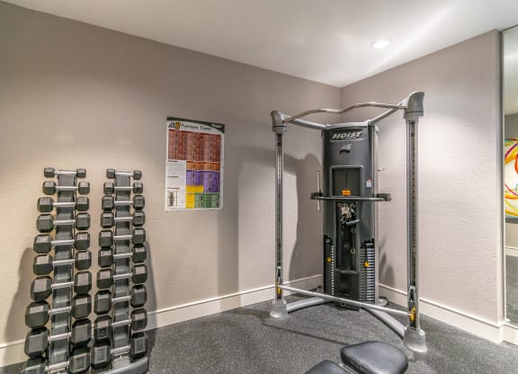 the gym at parc hill apartments