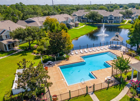 take a dip in the pool at villas at houston levee west apartments in cord