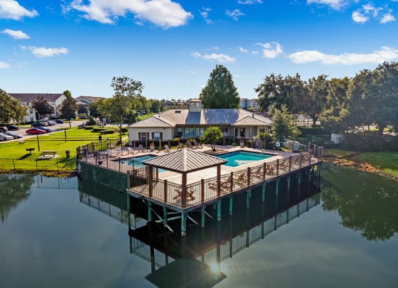 Resort-Style Pool and a lakeview