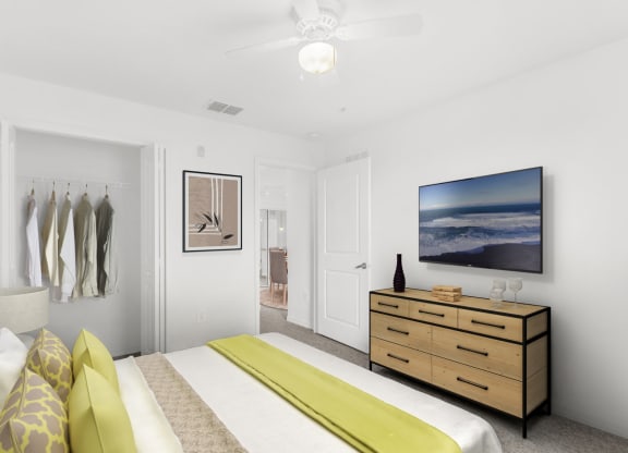 Bedroom with Closet