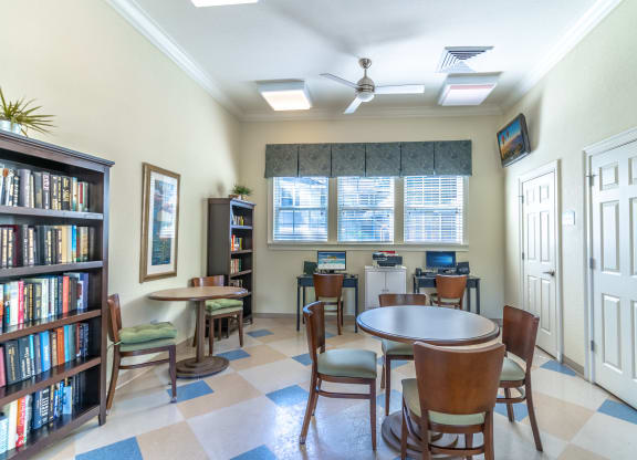 Business Center with comfortable chairs