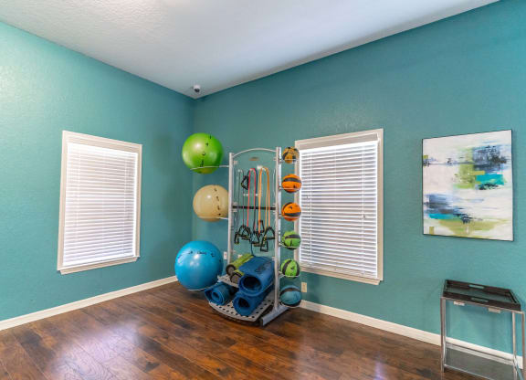 fitness center with equipment