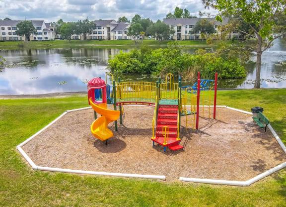 the playground at the apartments
