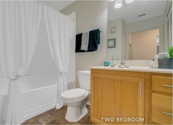A bathroom with a toilet, sink, and shower curtain.