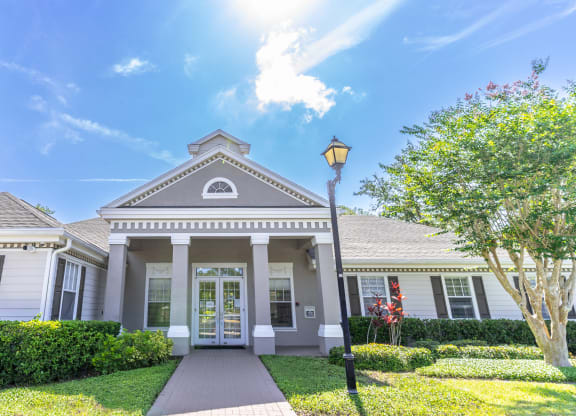 clubhouse exterior of university club apartments