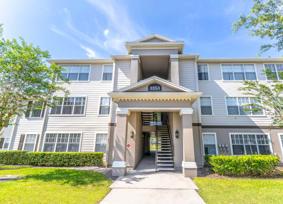 exterior of university club apartments