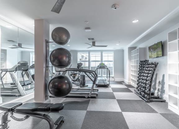 the gym at the lighthouse at glen cove
