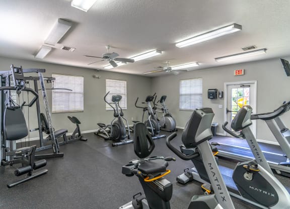 our apartments have a gym with plenty of equipment