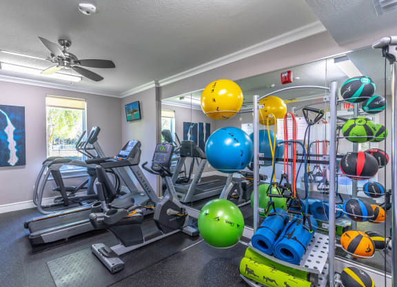 the gym at the westwood apartments in sugar land, tx