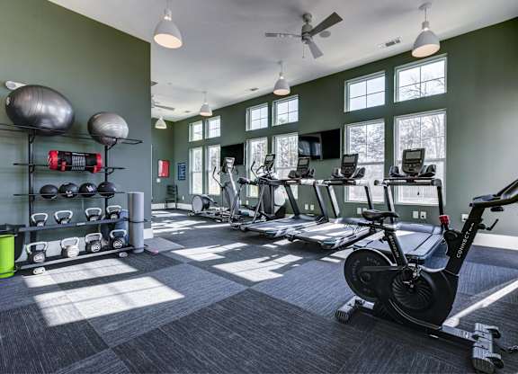 Spacious Gym at Giddy Hall Apartments, Charlotte, NC