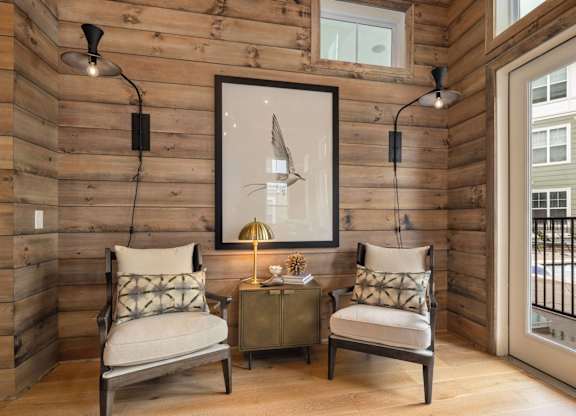 Room with Chairs at Giddy Hall Apartments, Charlotte, North Carolina