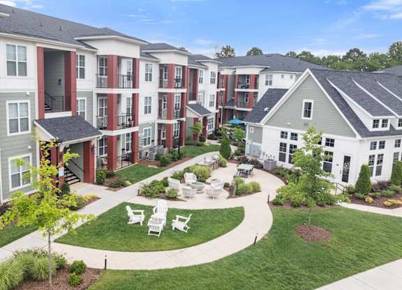 Beautiful Exterior View of Property at Giddy Hall Apartments, Charlotte, NC, 28273