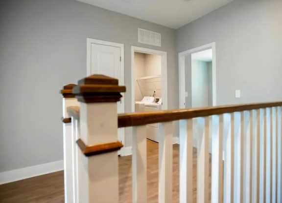 Upper Hallway with In-Unit Laundry and Access to Bedrooms