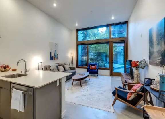 Ballard Lofts Community Amenities Fully Furnished Guest Suite with Direct Courtyard Access