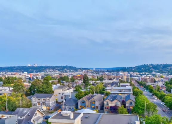 Ballard Lofts Outdoors Open Air Party Patio with Expansive Seating and a View