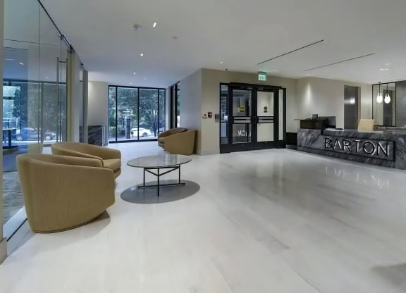 Modern Welcome Lobby with Gathering Spaces