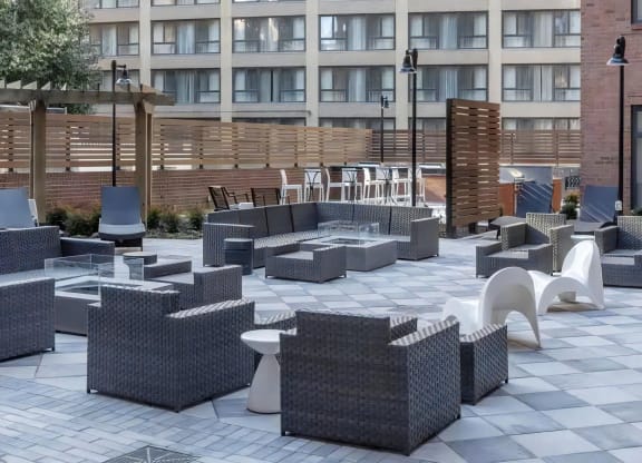 Open Air Party Patio with Lounge Seating
