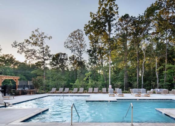 Resort Style  Pool with Lounge Seating