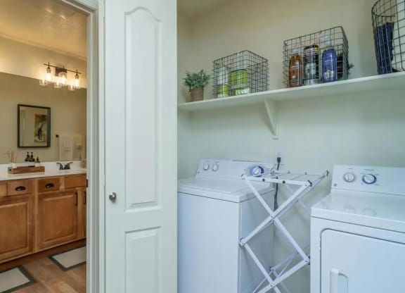 Full Size Laundry Machines In Unit