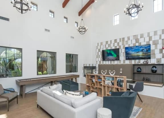 Resident Lounge with Multiple TVs