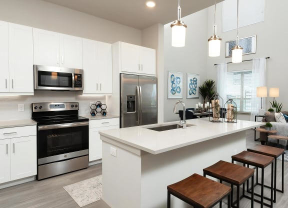 Spacious Kitchen Including Island with Breakfast Bar